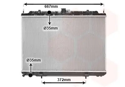 Kühler, Motorkühlung VAN WEZEL 13002238 Bild Kühler, Motorkühlung VAN WEZEL 13002238