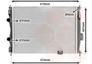 Kühler, Motorkühlung VAN WEZEL 13002280