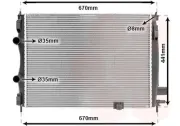 Kühler, Motorkühlung VAN WEZEL 13002287