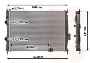 Kühler, Motorkühlung VAN WEZEL 13002414