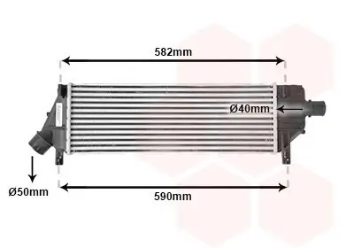 Ladeluftkühler VAN WEZEL 13004360 Bild Ladeluftkühler VAN WEZEL 13004360