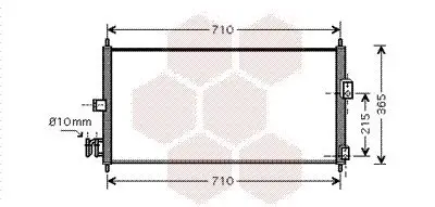 Kondensator, Klimaanlage VAN WEZEL 13005311 Bild Kondensator, Klimaanlage VAN WEZEL 13005311