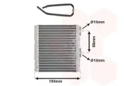 Wärmetauscher, Innenraumheizung VAN WEZEL 13006139