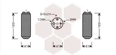 Trockner, Klimaanlage VAN WEZEL 1300D058 Bild Trockner, Klimaanlage VAN WEZEL 1300D058