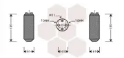 Trockner, Klimaanlage VAN WEZEL 1300D187