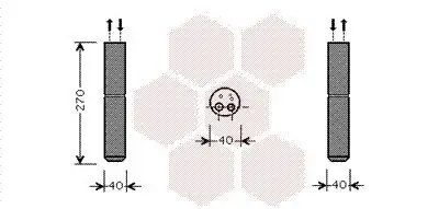 Trockner, Klimaanlage VAN WEZEL 1300D254