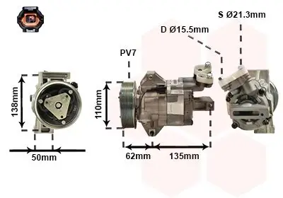 Kompressor, Klimaanlage VAN WEZEL 1300K342