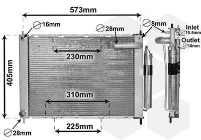 Kühlmodul VAN WEZEL 1300M370