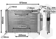 Kühlmodul VAN WEZEL 1300M370