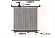 Kühler, Motorkühlung VAN WEZEL 13012706