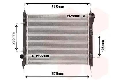 Kühler, Motorkühlung VAN WEZEL 13012711 Bild Kühler, Motorkühlung VAN WEZEL 13012711