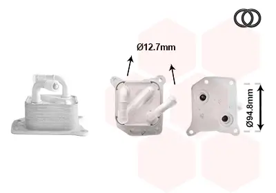 Ölkühler, Motoröl VAN WEZEL 13013702