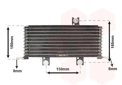 Ölkühler, Automatikgetriebe VAN WEZEL 13013711