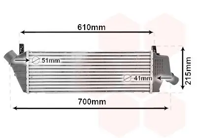 Ladeluftkühler VAN WEZEL 13014714 Bild Ladeluftkühler VAN WEZEL 13014714