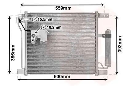 Kondensator, Klimaanlage VAN WEZEL 13015401 Bild Kondensator, Klimaanlage VAN WEZEL 13015401