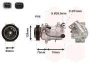 Kompressor, Klimaanlage 12 V VAN WEZEL 1301K700