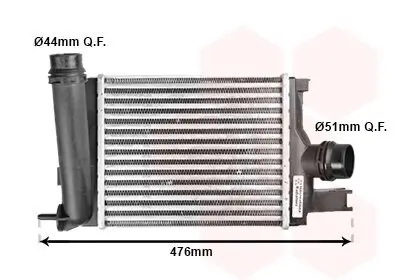 Ladeluftkühler VAN WEZEL 15004642 Bild Ladeluftkühler VAN WEZEL 15004642