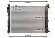 Kühler, Motorkühlung VAN WEZEL 15012700