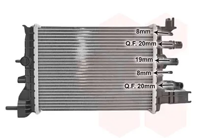 Ladeluftkühler VAN WEZEL 15014702