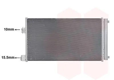 Kondensator, Klimaanlage VAN WEZEL 15015702