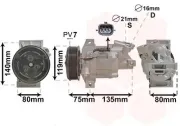 Kompressor, Klimaanlage VAN WEZEL 1501K704