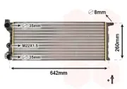 Kühler, Motorkühlung VAN WEZEL 17002074