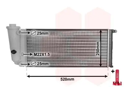 Kühler, Motorkühlung VAN WEZEL 17002097