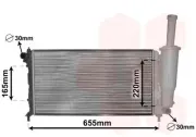 Kühler, Motorkühlung VAN WEZEL 17002218