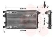 Kühler, Motorkühlung VAN WEZEL 17002239