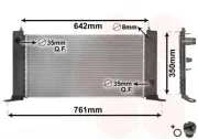 Kühler, Motorkühlung VAN WEZEL 17002243