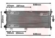 Kühler, Motorkühlung VAN WEZEL 17002258