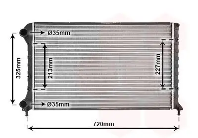 Kühler, Motorkühlung VAN WEZEL 17002261 Bild Kühler, Motorkühlung VAN WEZEL 17002261