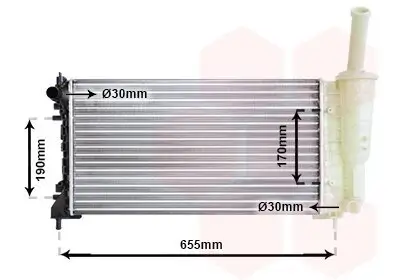 Kühler, Motorkühlung VAN WEZEL 17002297 Bild Kühler, Motorkühlung VAN WEZEL 17002297