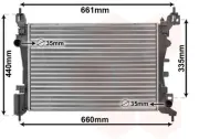 Kühler, Motorkühlung VAN WEZEL 17002318