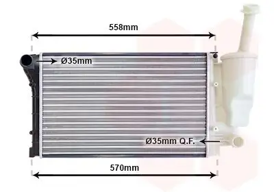 Kühler, Motorkühlung VAN WEZEL 17002368 Bild Kühler, Motorkühlung VAN WEZEL 17002368
