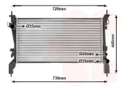 Kühler, Motorkühlung VAN WEZEL 17002380