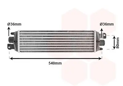 Ladeluftkühler VAN WEZEL 17004337 Bild Ladeluftkühler VAN WEZEL 17004337