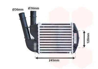 Ladeluftkühler VAN WEZEL 17004340 Bild Ladeluftkühler VAN WEZEL 17004340