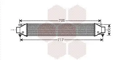 Ladeluftkühler VAN WEZEL 17004355