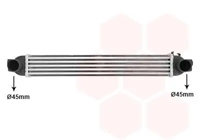 Ladeluftkühler VAN WEZEL 17004388