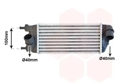 Ladeluftkühler VAN WEZEL 17004391