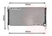 Kondensator, Klimaanlage VAN WEZEL 17005173