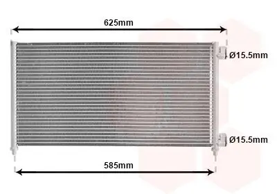 Kondensator, Klimaanlage VAN WEZEL 17005256 Bild Kondensator, Klimaanlage VAN WEZEL 17005256