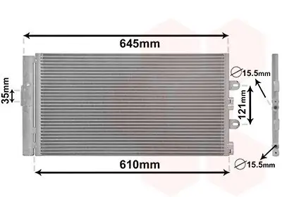 Kondensator, Klimaanlage VAN WEZEL 17005298 Bild Kondensator, Klimaanlage VAN WEZEL 17005298