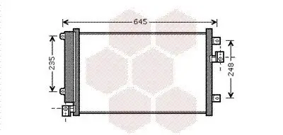 Kondensator, Klimaanlage VAN WEZEL 17005328