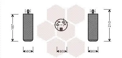 Trockner, Klimaanlage VAN WEZEL 1700D073