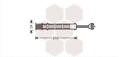 Trockner, Klimaanlage VAN WEZEL 1700D282