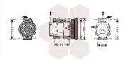 Kompressor, Klimaanlage VAN WEZEL 1700K041