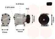 Kompressor, Klimaanlage 12 V VAN WEZEL 1700K090