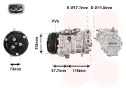 Kompressor, Klimaanlage 12 V VAN WEZEL 1700K384